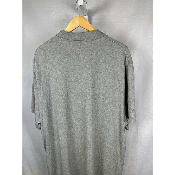 Nike Air Max Embroidery Patch Short Sleeve Polo Men's Size 3XL Gray - Picture 7 of 7